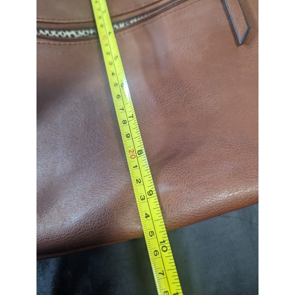 SOLE SOCIETY Women's Handbag Brown Purse Shoulder Bag Faux Leather Zipper - Picture 14 of 14